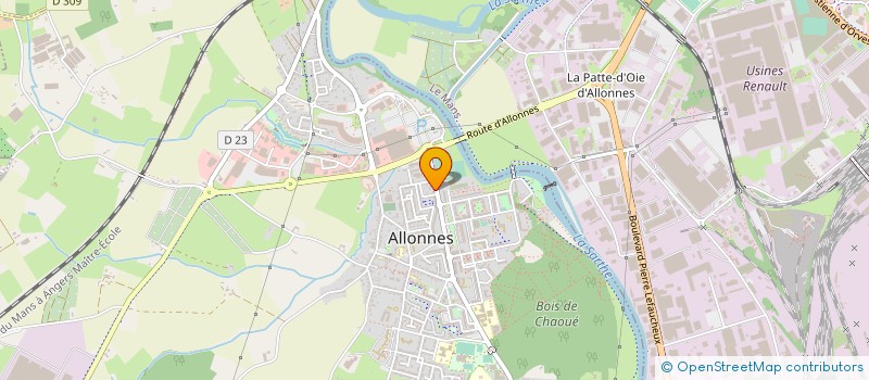 localisation de l'entreprise AB2C à ALLONNES