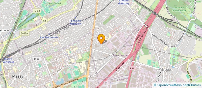 localisation de l'entreprise AB2C à ANTONY