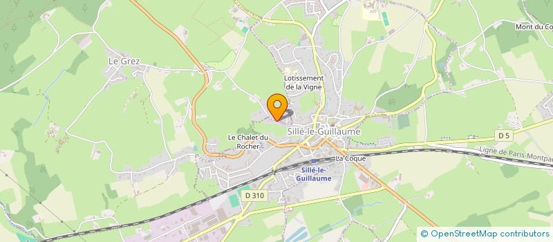 localisation de l'entreprise AB2C à SILLE-LE-GUILLAUME