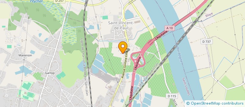 localisation de l'entreprise AB2C  SAINT-VINCENT-DE-PAUL