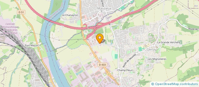 localisation de l'entreprise AB2D à GENAY
