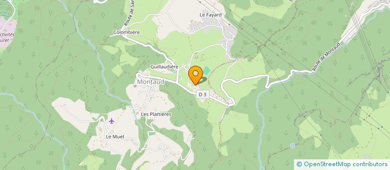 localisation de l'entreprise AB2F à MONTAUD