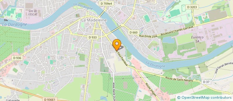 localisation de l'entreprise AB2F INVEST à BERGERAC