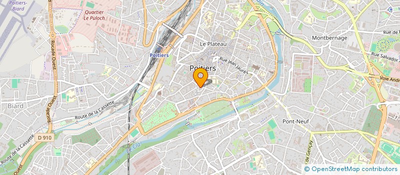 localisation de l'entreprise AB2I à POITIERS