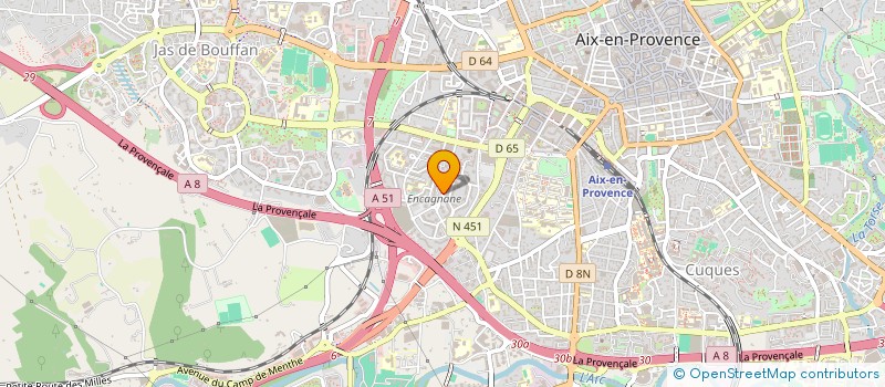 localisation de l'entreprise AB2I MEDITERRANEE à AIX-EN-PROVENCE