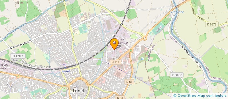 localisation de l'entreprise AB2J ENERGIES à LUNEL