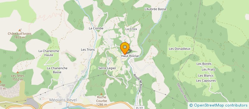 localisation de l'entreprise AB2J IMMO à MEOLANS-REVEL