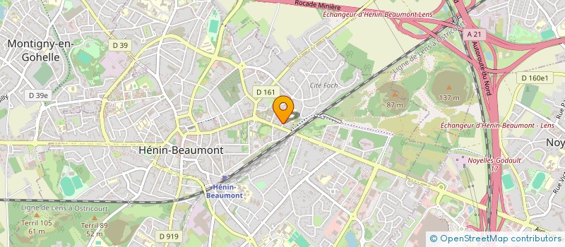 localisation de l'entreprise AB2K à HENIN-BEAUMONT