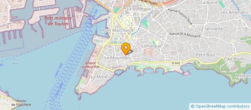 localisation de l'entreprise AB2L  TOULON