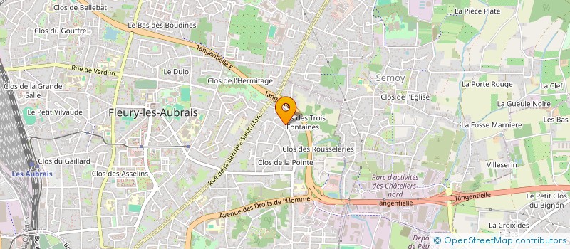 localisation de l'entreprise AB2L IMMO à ORLEANS