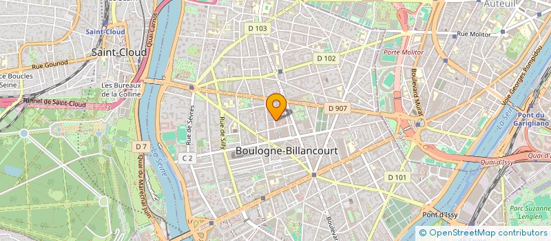 localisation de l'entreprise AB2M à BOULOGNE-BILLANCOURT