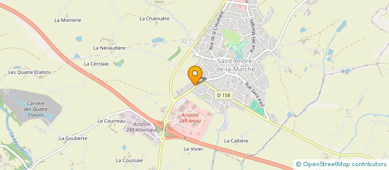 localisation de l'entreprise AB2M à SEVREMOINE