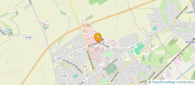 localisation de l'entreprise AB2M à CHAUNY