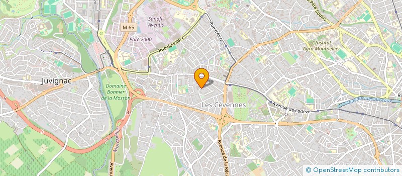 localisation de l'entreprise AB2NO à MONTPELLIER