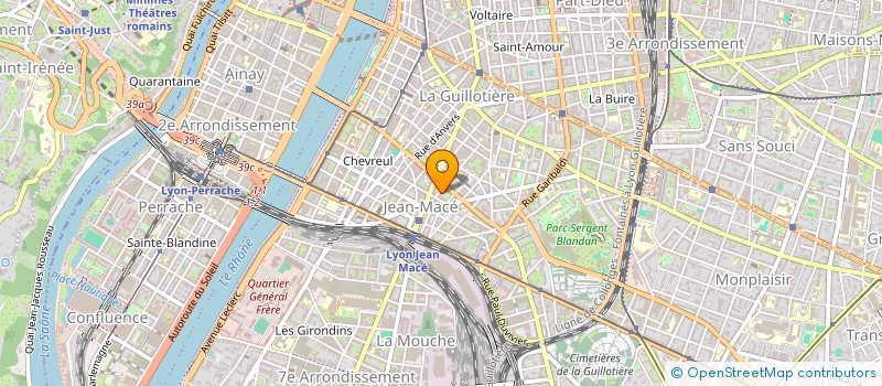 localisation de l'entreprise AB2S  LYON