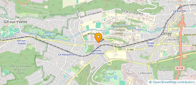 localisation de l'entreprise AB2S à BURES-SUR-YVETTE