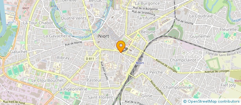 localisation de l'entreprise AB2X à NIORT