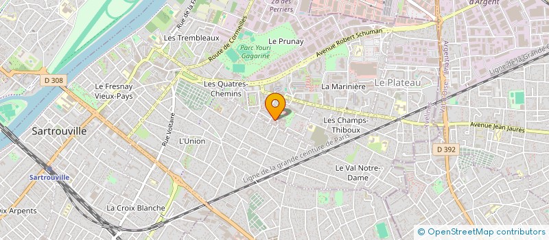 localisation de l'entreprise AB3C à SARTROUVILLE