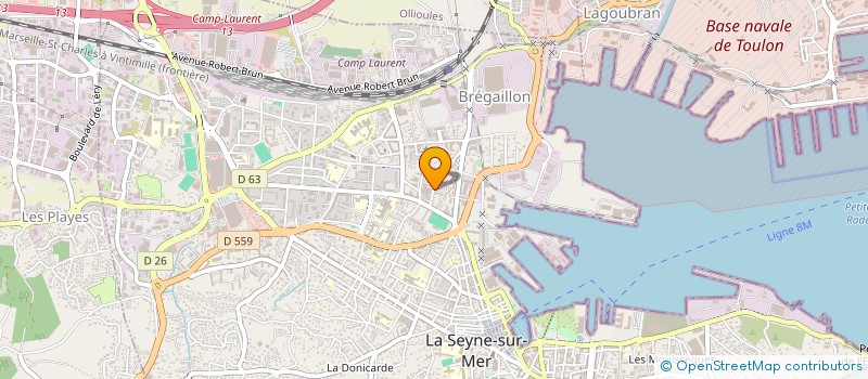 localisation de l'entreprise AB3COM à LA SEYNE-SUR-MER