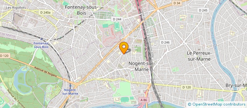 localisation de l'entreprise AB4U CONSEIL  NOGENT-SUR-MARNE