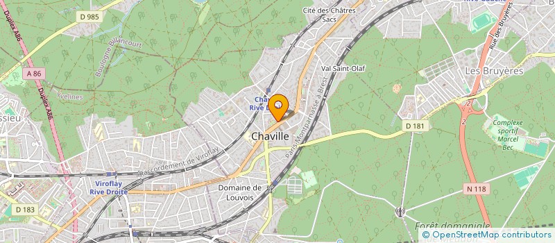 localisation de l'entreprise AB4WORK DRIVING à CHAVILLE