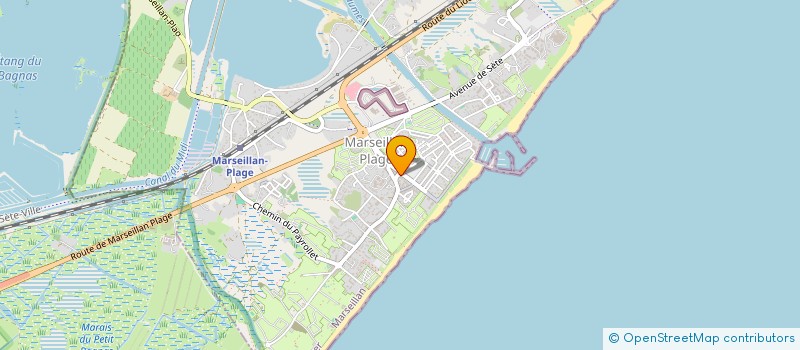 localisation de l'entreprise AB6 DIFFUSION à MARSEILLAN