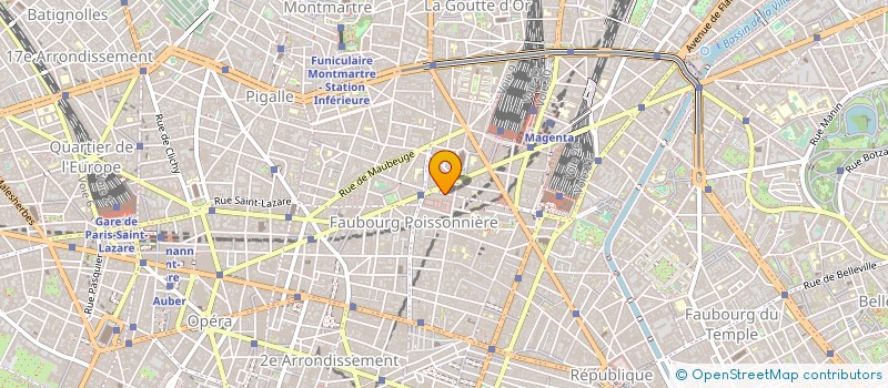 localisation de l'entreprise AB6 GEOMETRE EXPERT à PARIS