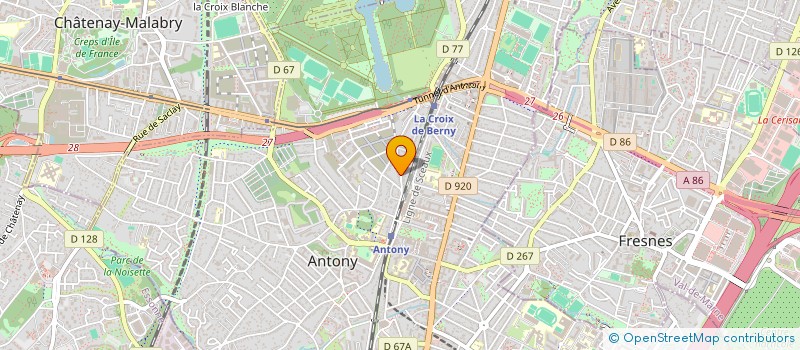 localisation de l'entreprise AB6IMMO à ANTONY