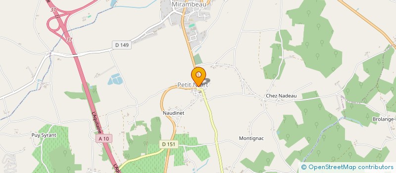 localisation de l'entreprise ABA 17  MIRAMBEAU