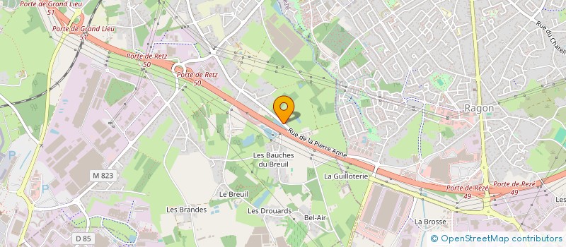 localisation de l'entreprise ABA à BOUGUENAIS