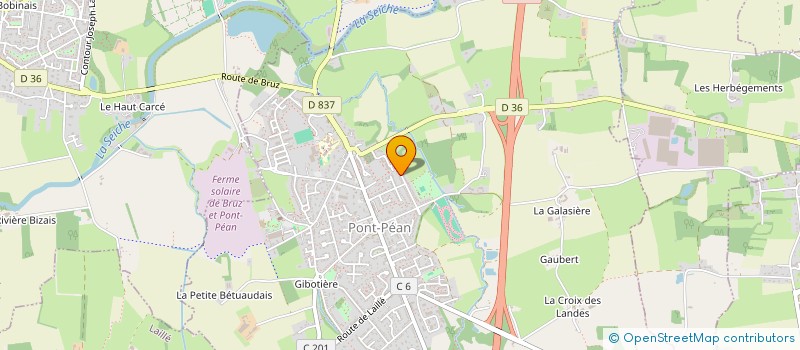 localisation de l'entreprise ABA  PONT-PEAN