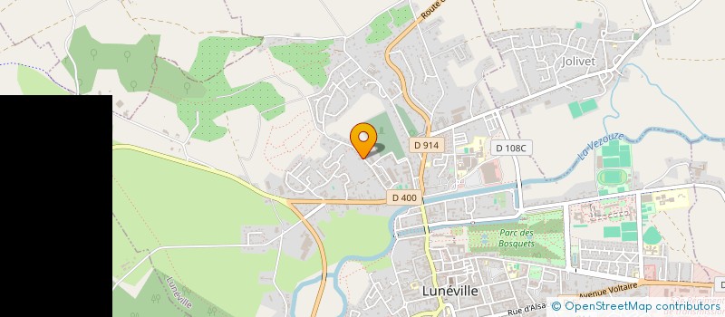 localisation de l'entreprise ABA  LUNEVILLE