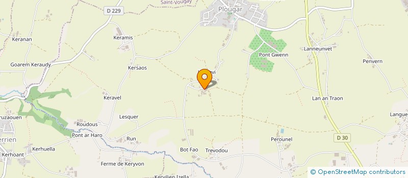 localisation de l'entreprise ABA  PLOUGAR