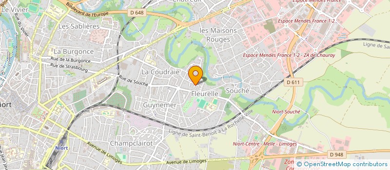 localisation de l'entreprise ABA CONSEILS à NIORT