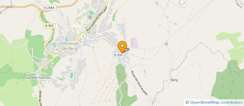 localisation de l'entreprise ABA'H  VILLENEUVE-DE-BERG