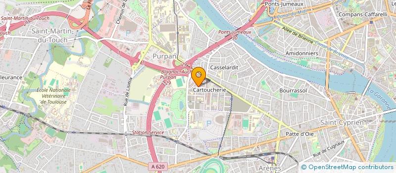 localisation de l'entreprise ABA INSTITUT à TOULOUSE