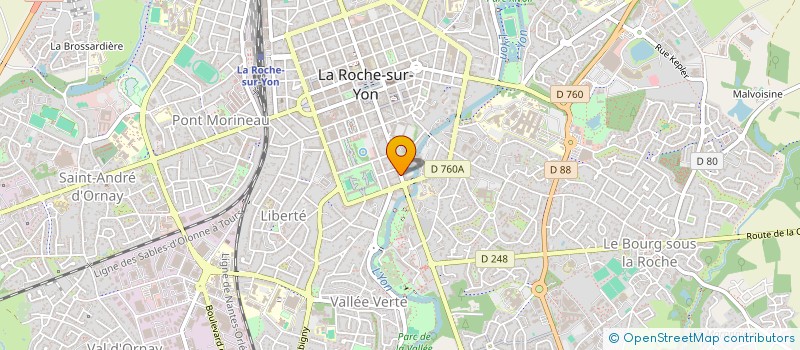 localisation de l'entreprise ABA INVEST à LA ROCHE-SUR-YON