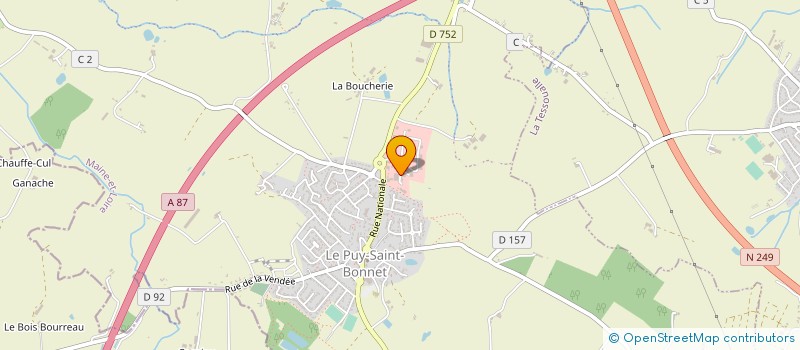 localisation de l'entreprise ABA VULCA à CHOLET