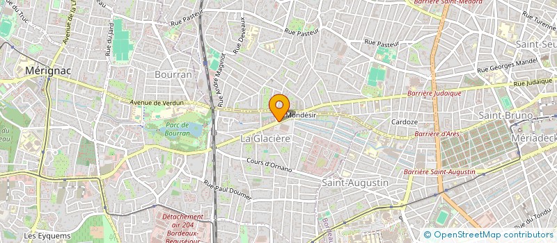 localisation de l'entreprise ABA33 à MERIGNAC