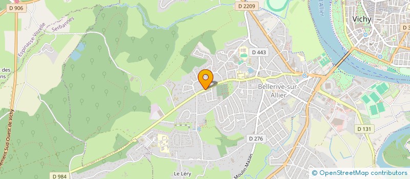 localisation de l'entreprise ABAC  BELLERIVE-SUR-ALLIER