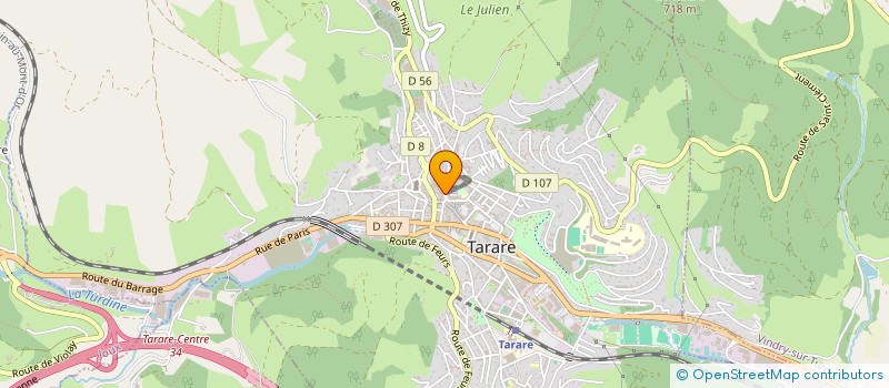 localisation de l'entreprise ABAC DISTRIB  TARARE