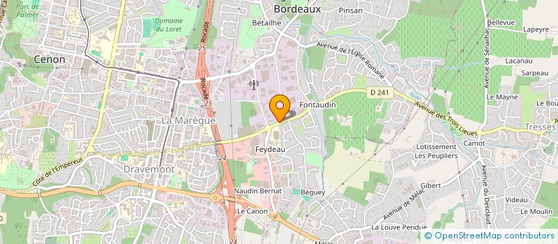 localisation de l'entreprise ABAC-GEO AQUITAINE à ARTIGUES-PRES-BORDEAUX