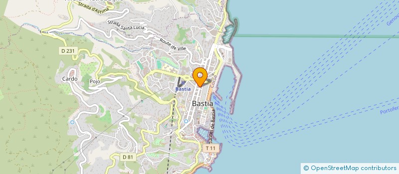 localisation de l'entreprise ABAC MEDITERRANNEE à BASTIA