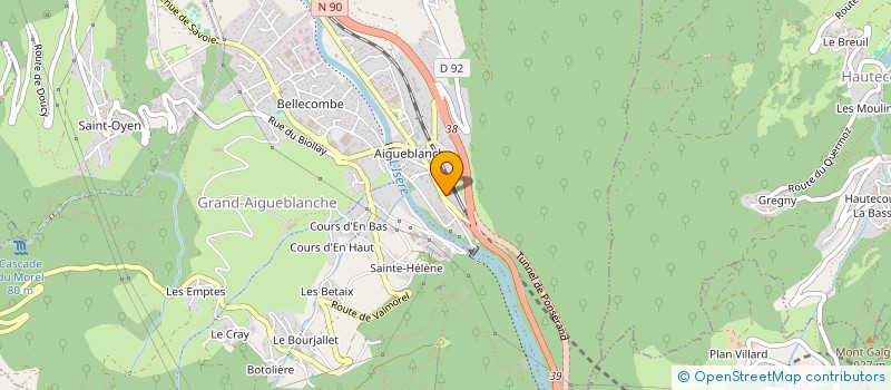 localisation de l'entreprise ABACA à GRAND-AIGUEBLANCHE