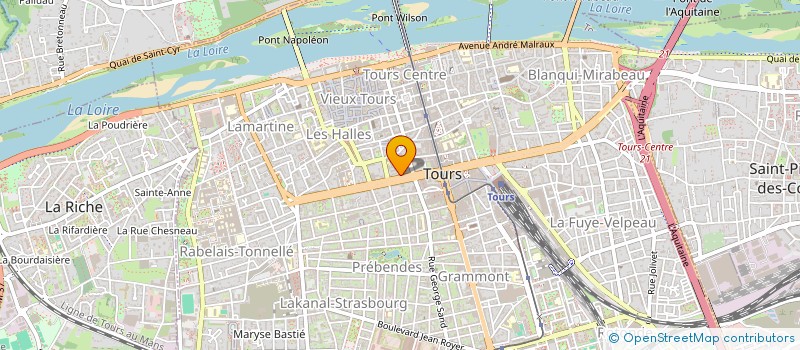 localisation de l'entreprise ABACA FORMATION ET LATHIERE CONSULTANTE à TOURS