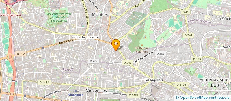 localisation de l'entreprise ABACA SARL à MONTREUIL
