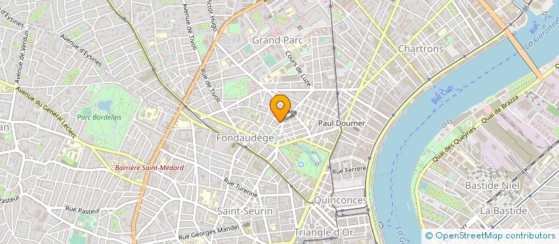 localisation de l'entreprise ABACA SERRURIER VITRIER à BORDEAUX
