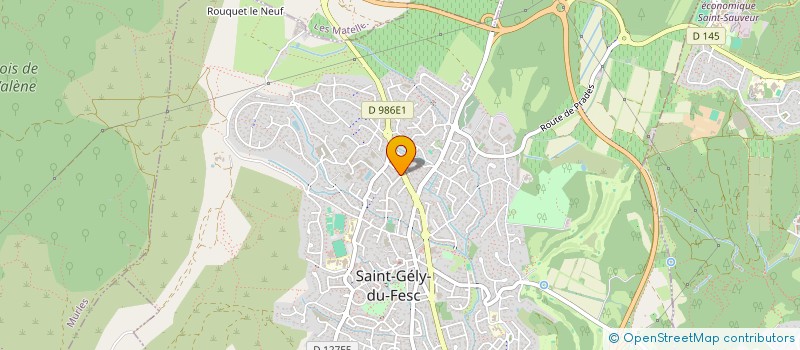 localisation de l'entreprise ABACA SERRURIER VITRIER à SAINT-GELY-DU-FESC