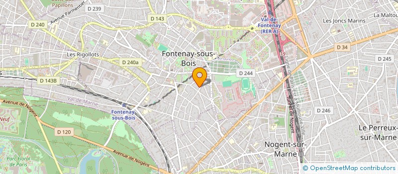 localisation de l'entreprise ABACAB à FONTENAY-SOUS-BOIS