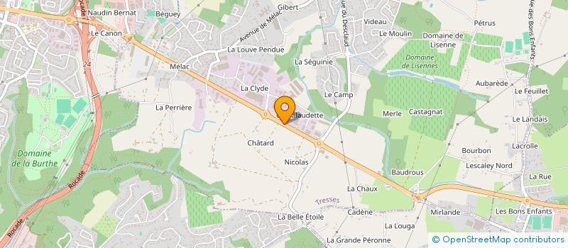 localisation de l'entreprise ABACABE  TRESSES